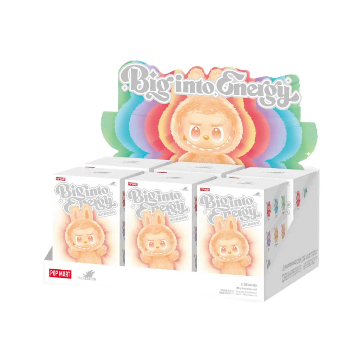 Pop Mart Labubu V3 The Monsters Big into Energy Series Vinyl Plush Pendant